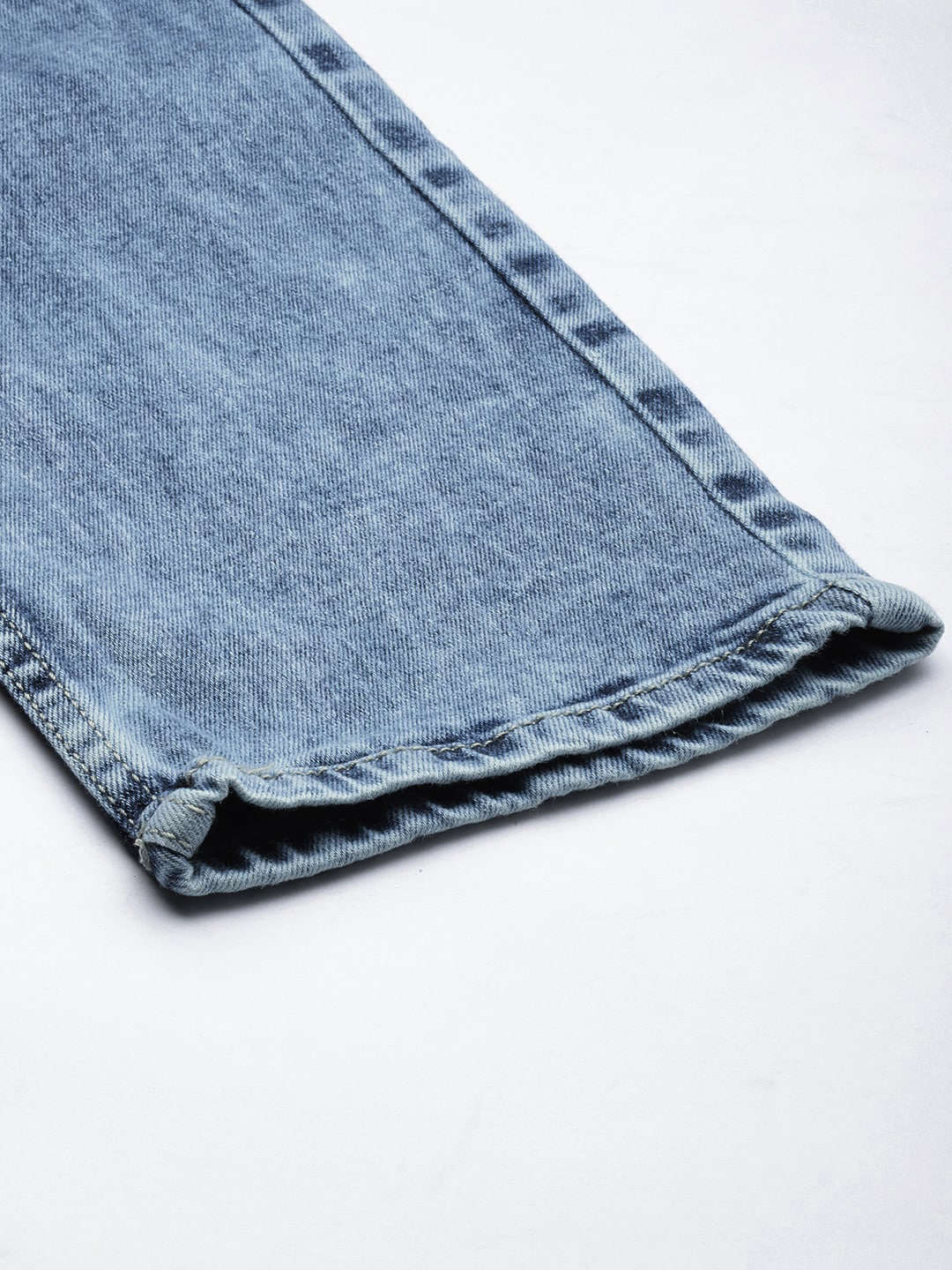 Men's Blue Slim Fit Solid Mid-Rise Stretchable Jeans - Image 7