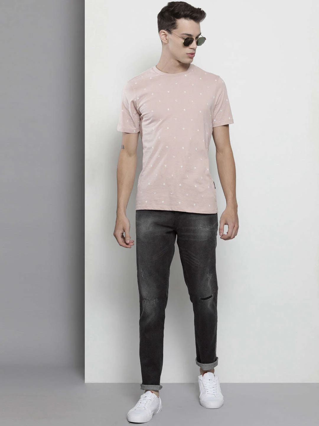 Men's Black Slim Fit Solid Street Wear Jeans - Image 4