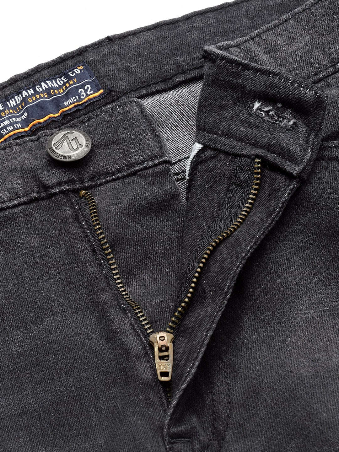 Men's Black Slim Fit Solid Street Wear Jeans - Image 5