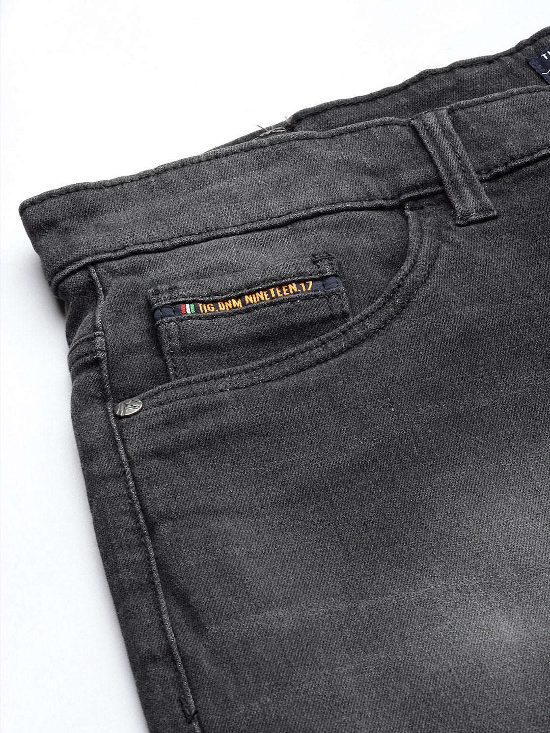 Men's Black Slim Fit Solid Street Wear Jeans - Image 6