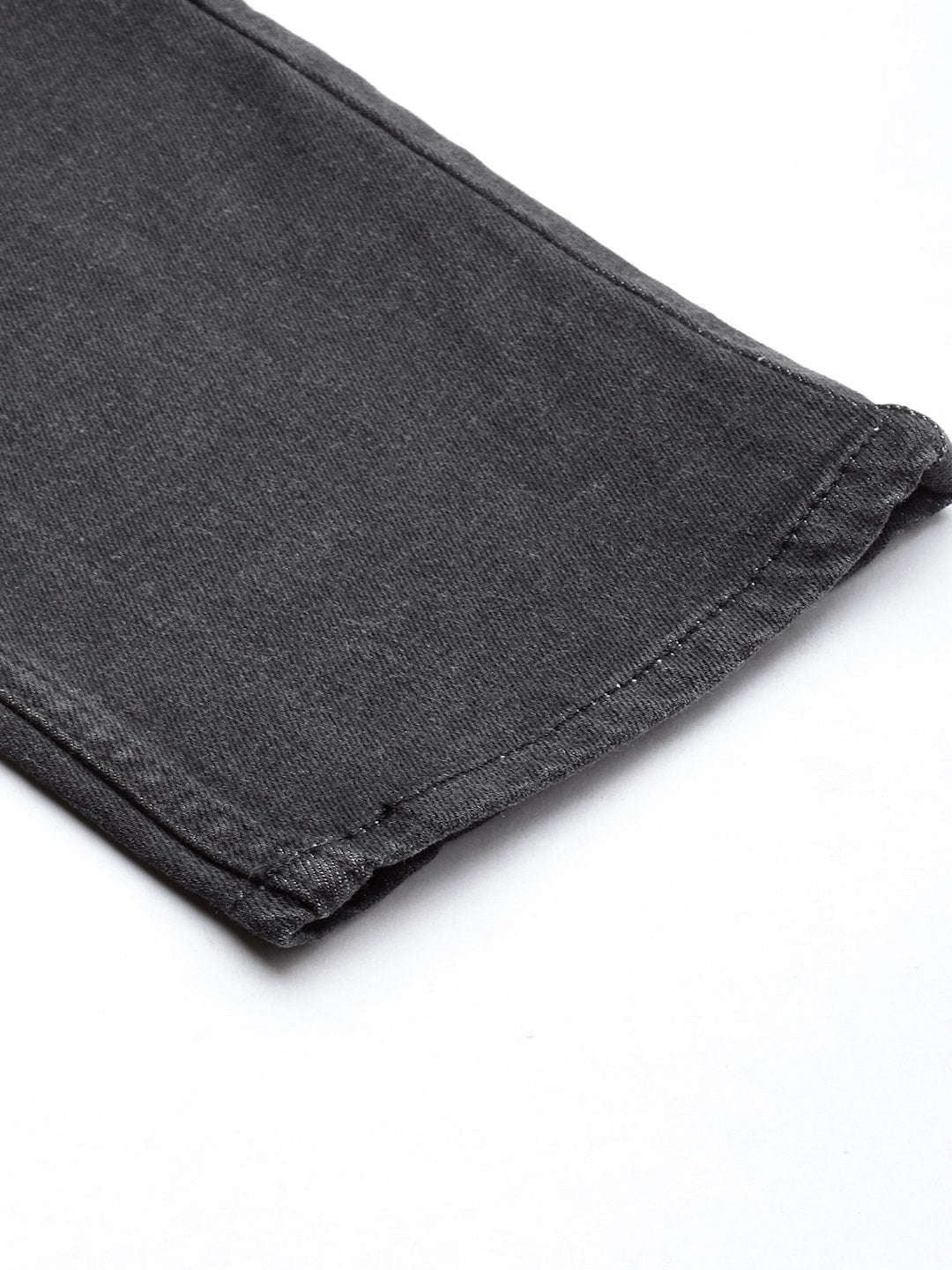 Men's Black Slim Fit Solid Street Wear Jeans - Image 7