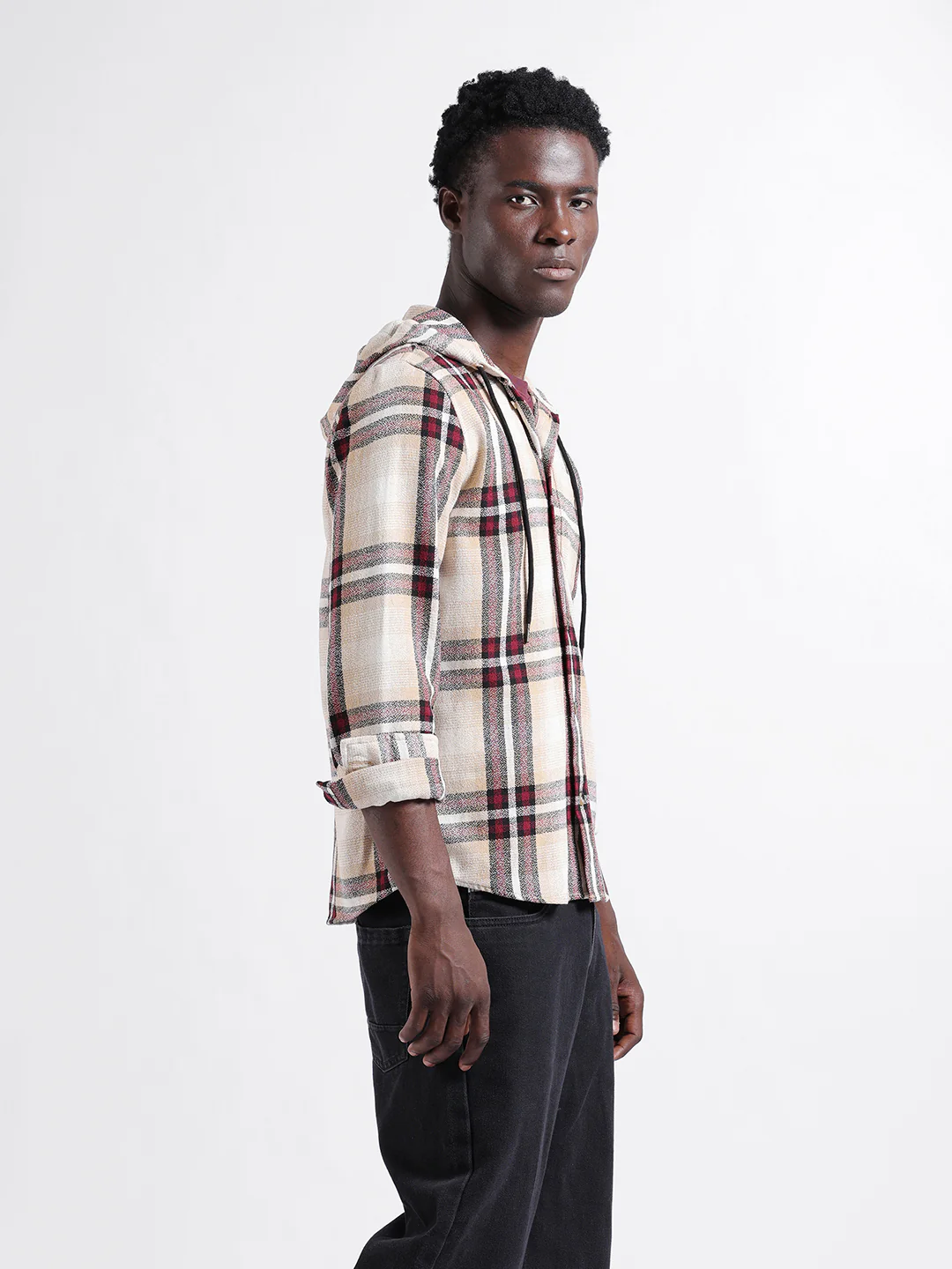 Men's Biscuit Regular Fit Checkered Casual Shirt - Image 3