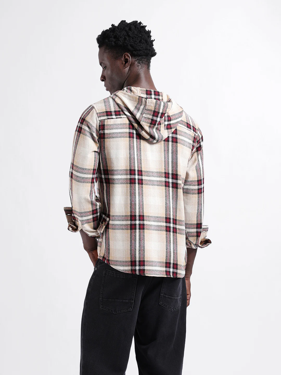 Men's Biscuit Regular Fit Checkered Casual Shirt - Image 4