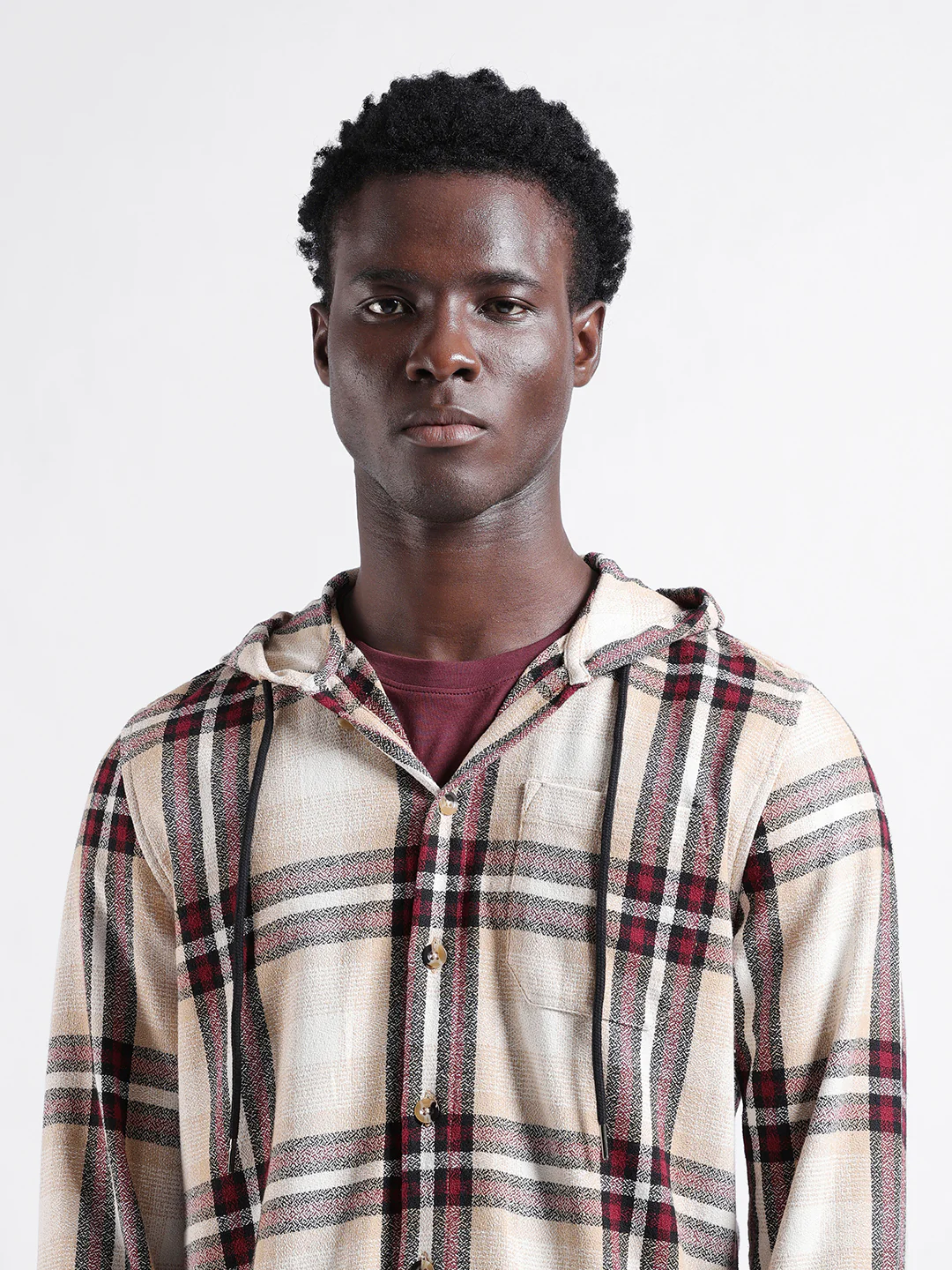 Men's Biscuit Regular Fit Checkered Casual Shirt - Image 5
