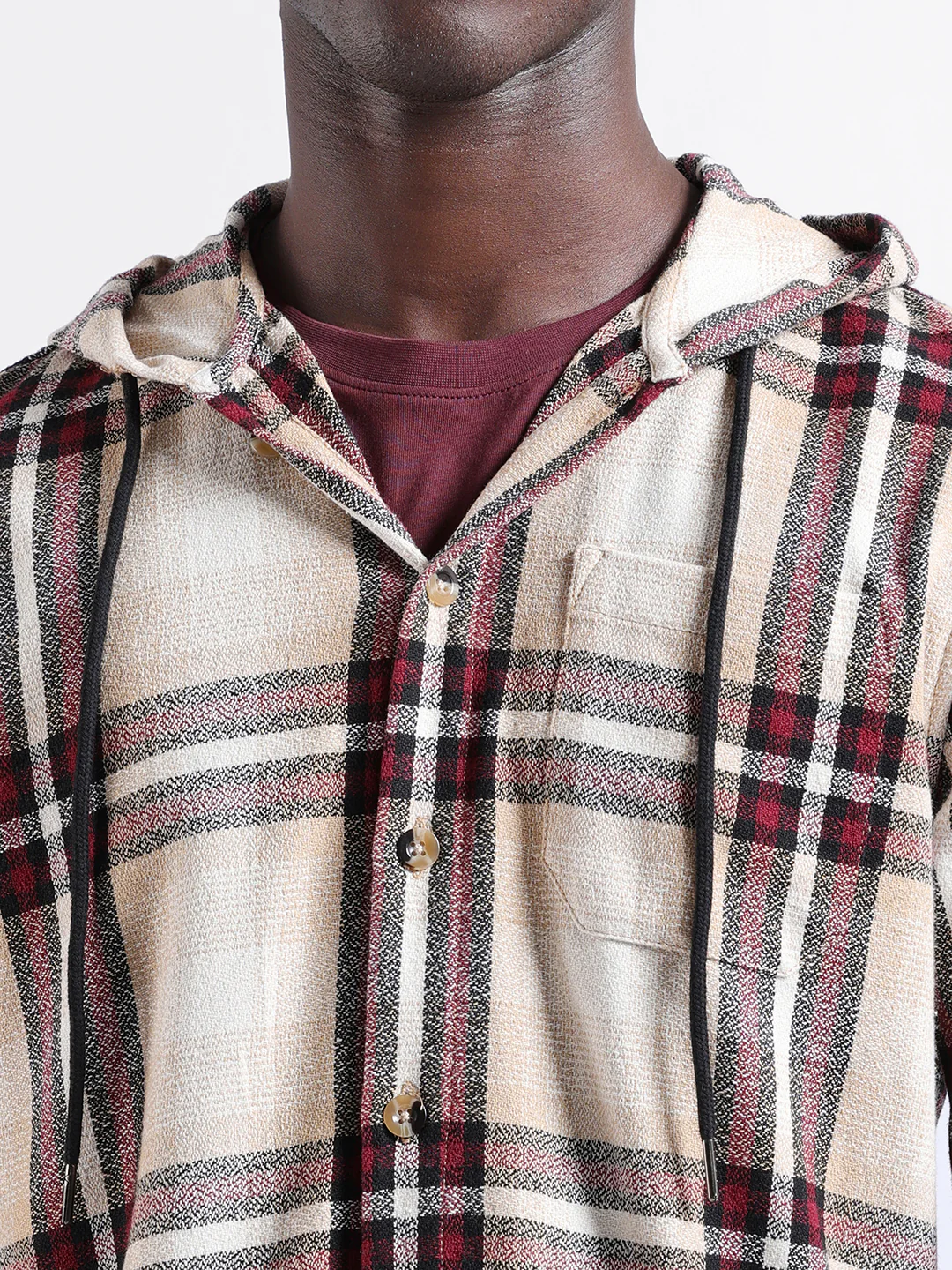 Men's Biscuit Regular Fit Checkered Casual Shirt - Image 6