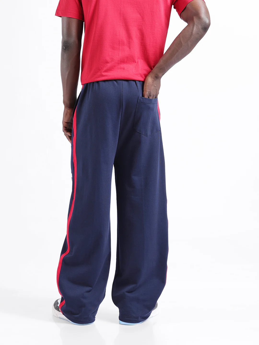 Men's Navy Blue Blue Loose Fit Superman Character Printed Joggers - Image 6
