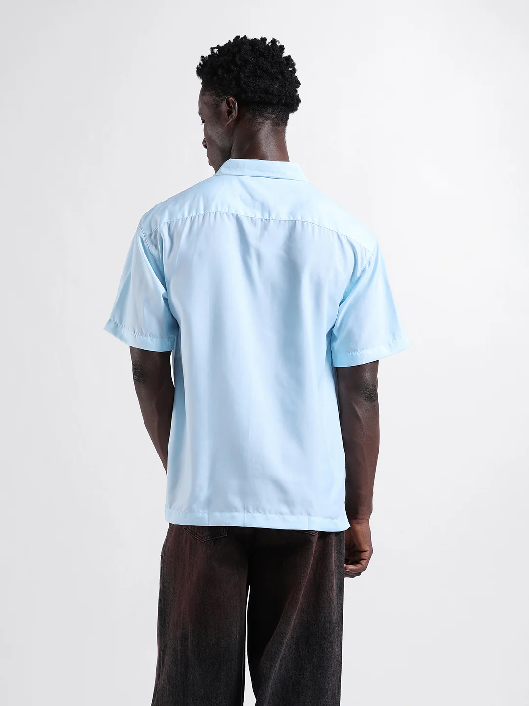 Men's Blue Relaxed Fit Character Printed Shirt - Image 4