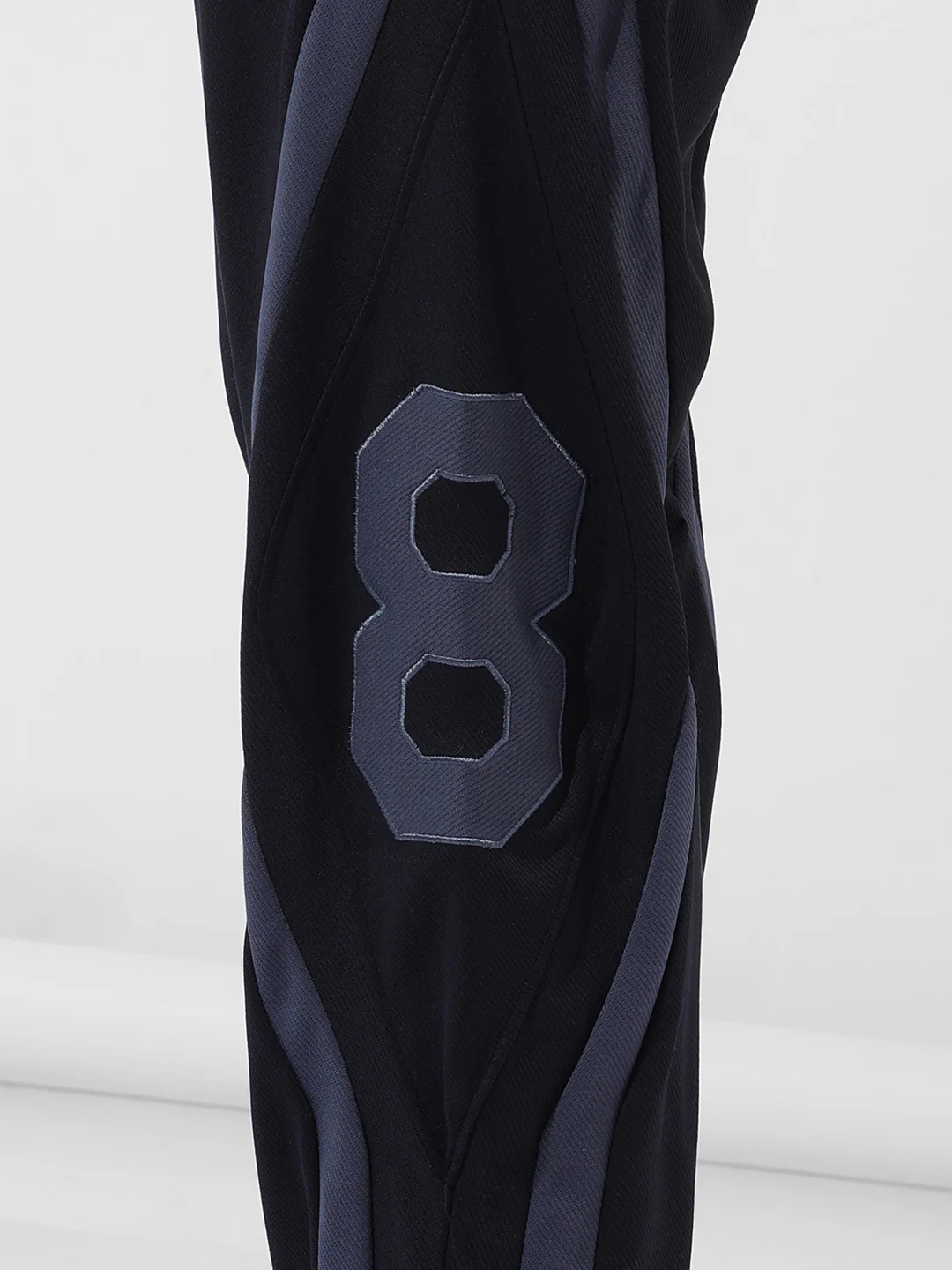 Men's Black Loose Fit Embroided Street Wear Jogger - Image 6