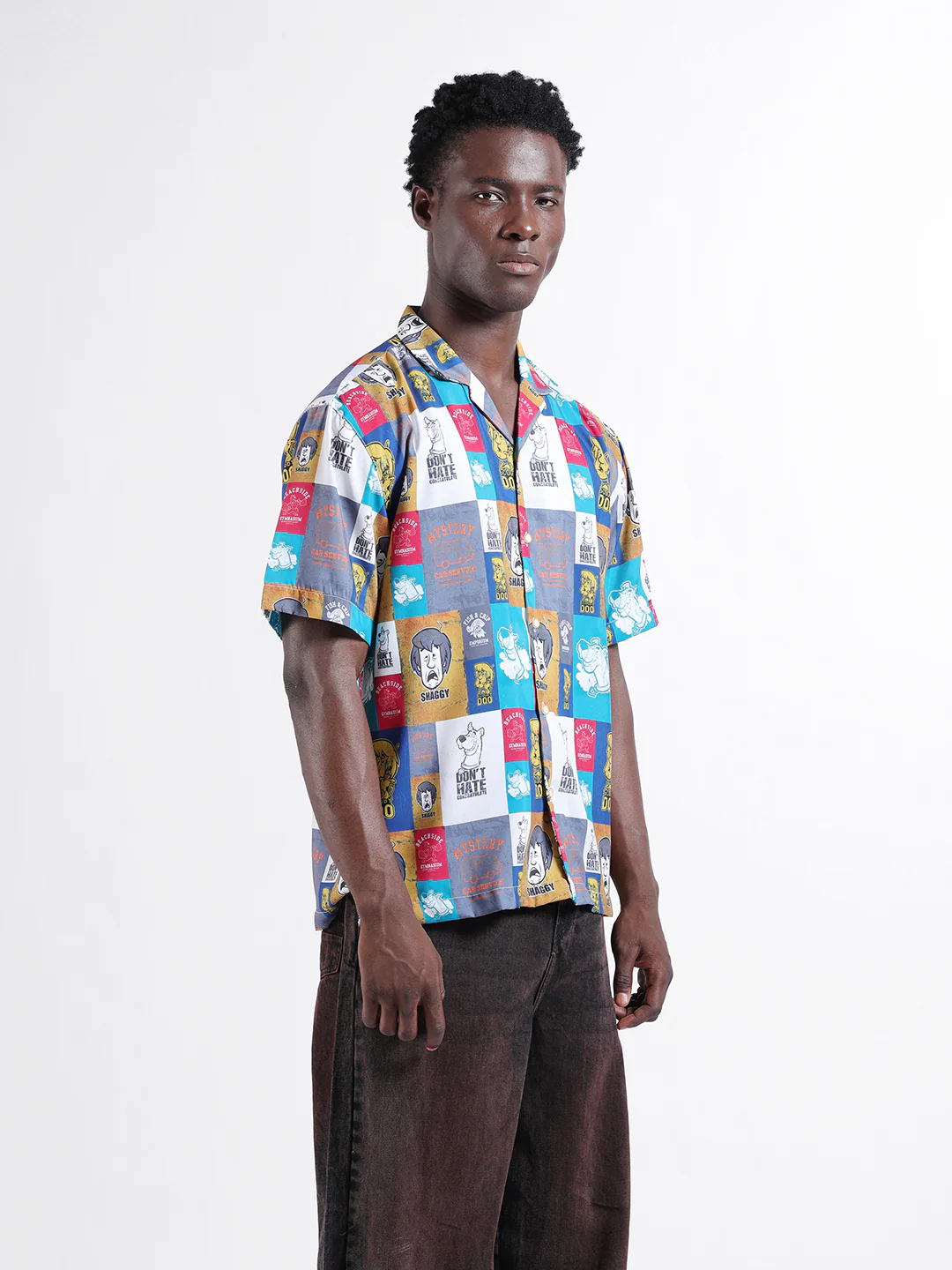Men's Multicolor Relaxed Fit Character Scooby-Doo Printed Shirt - Image 2