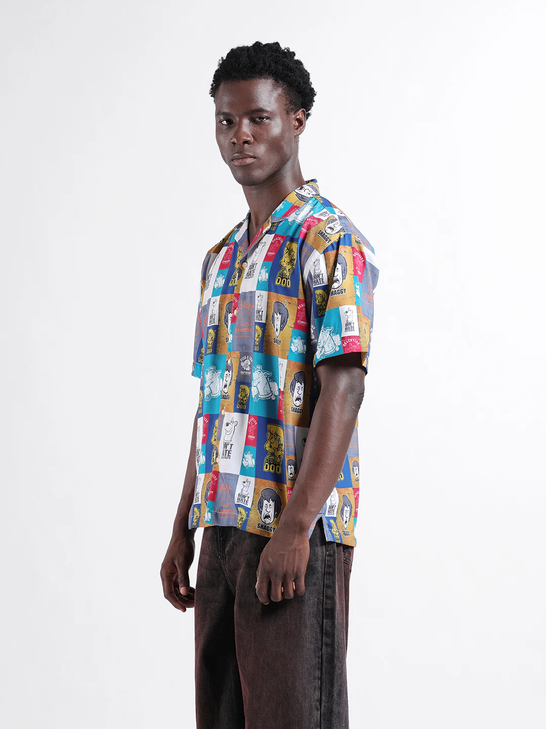 Men's Multicolor Relaxed Fit Character Scooby-Doo Printed Shirt - Image 4