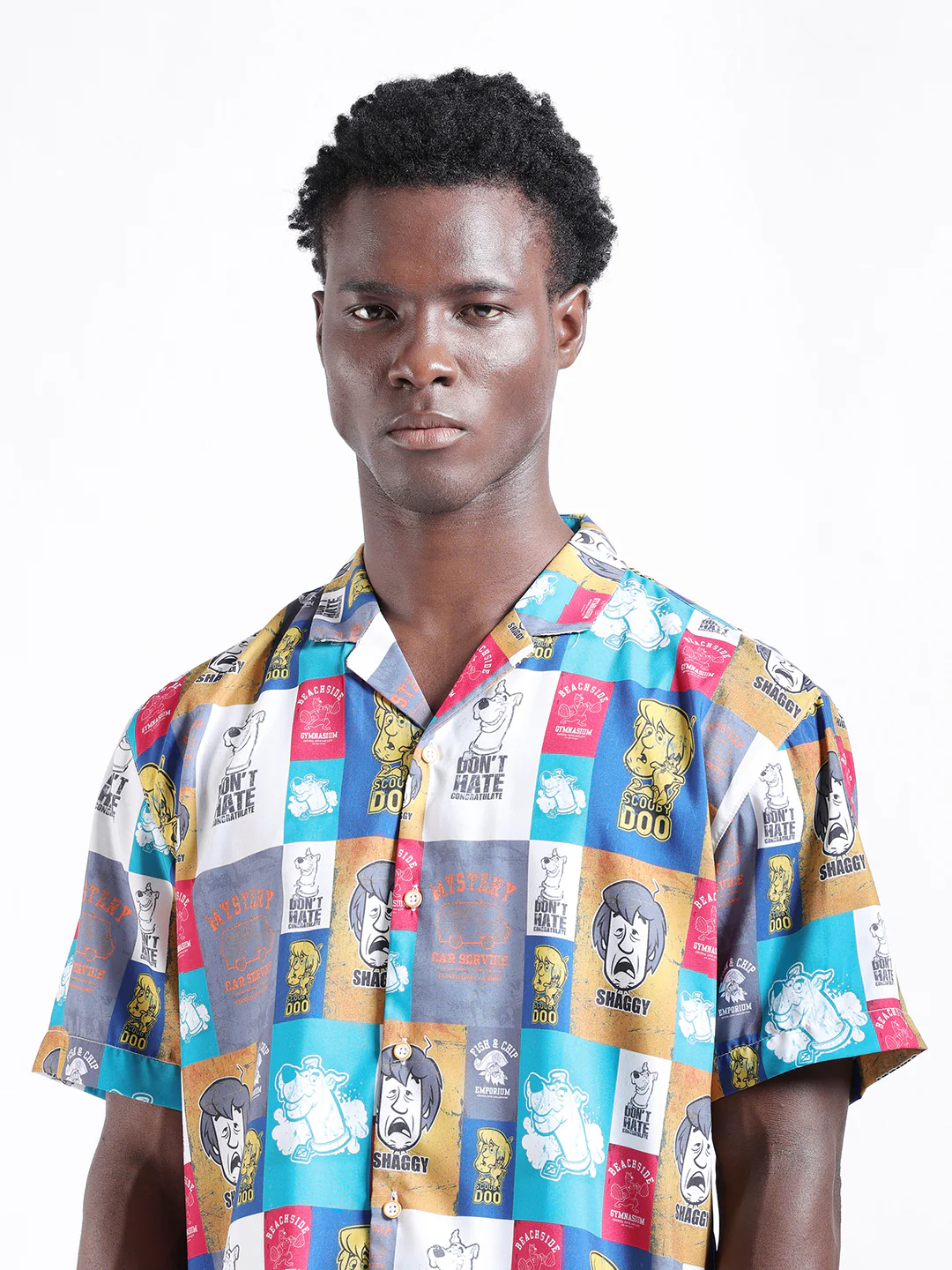 Men's Multicolor Relaxed Fit Character Scooby-Doo Printed Shirt - Image 6