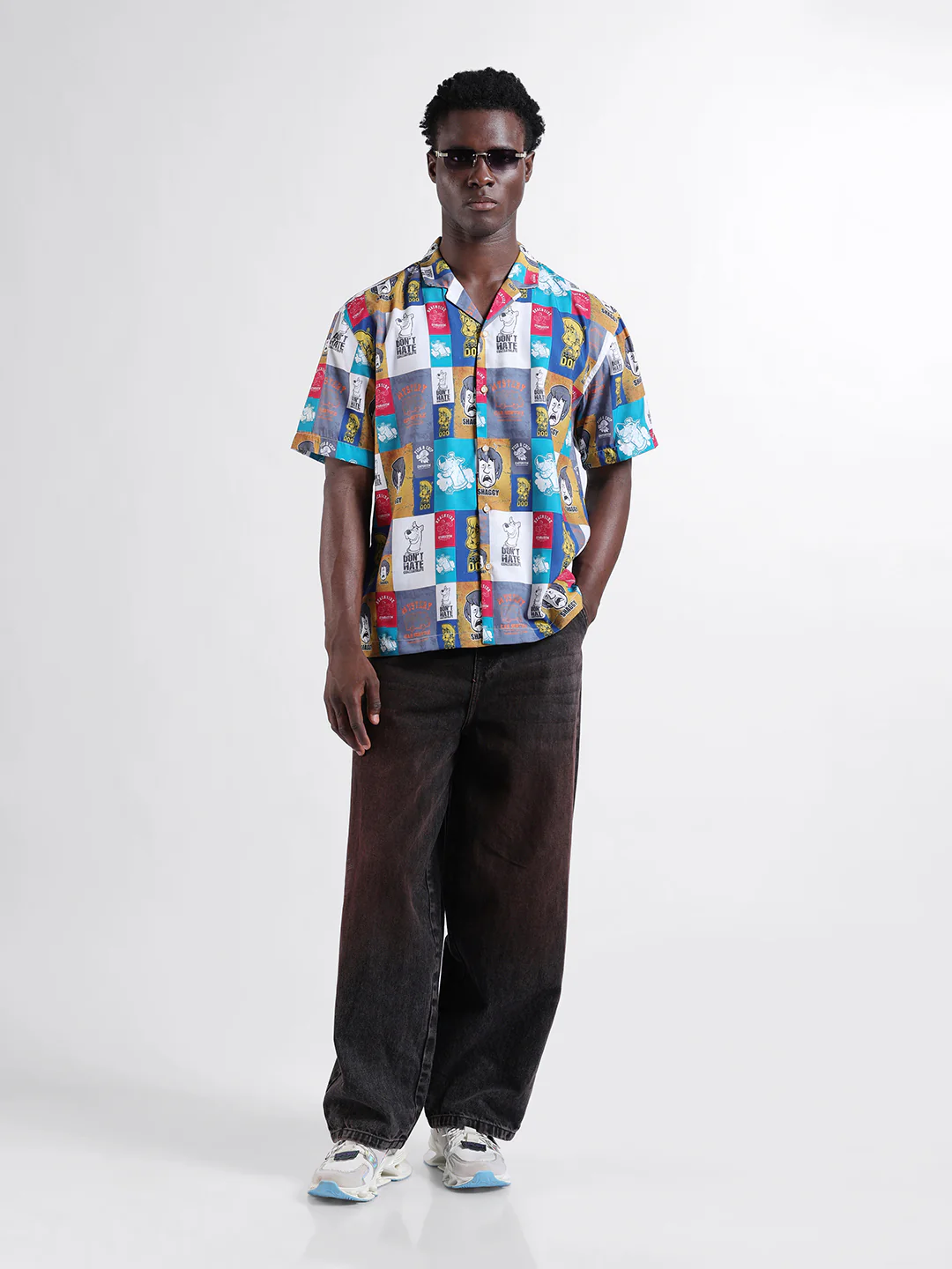 Men's Multicolor Relaxed Fit Character Scooby-Doo Printed Shirt - Image 8