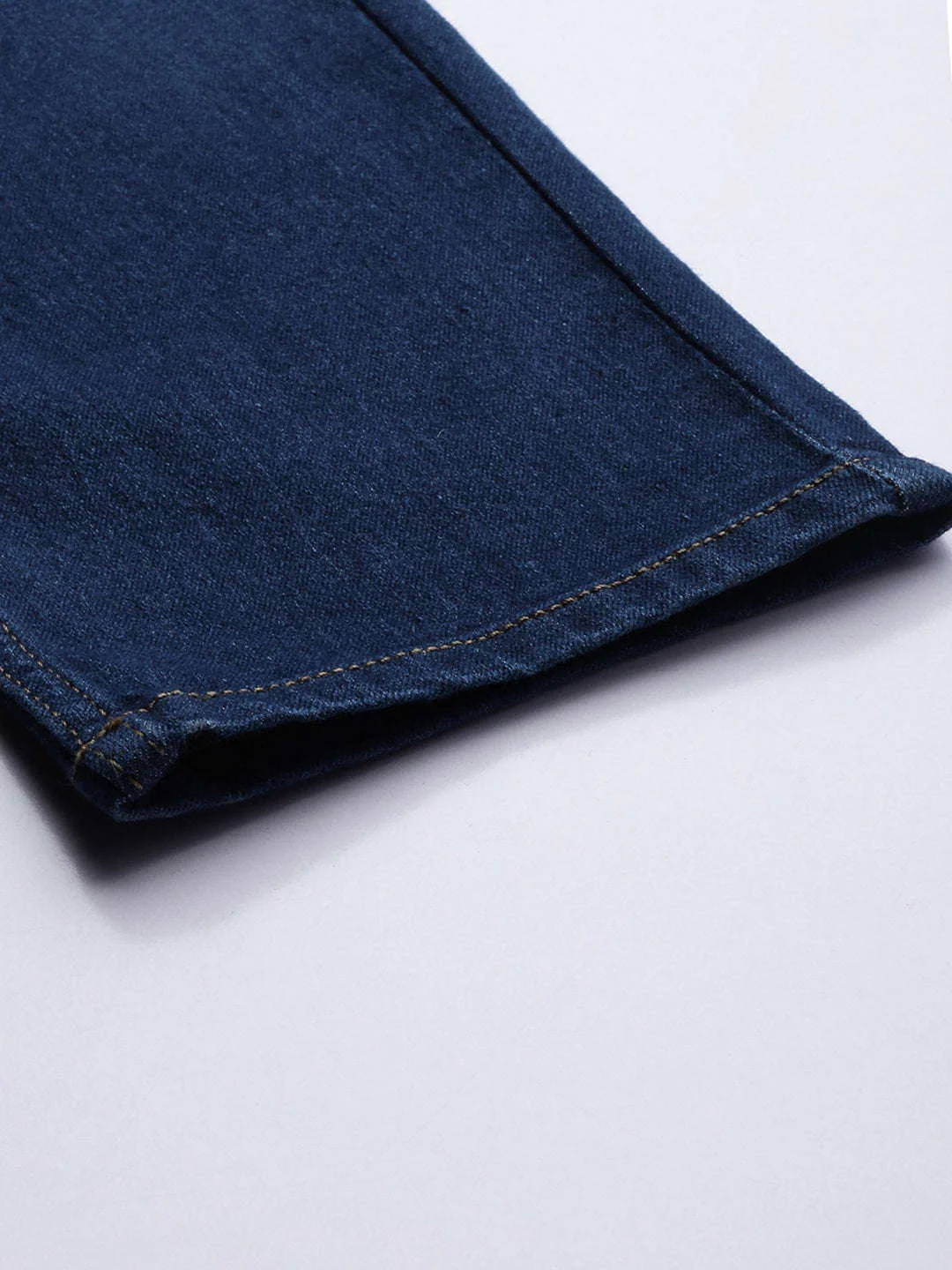 Men's Dark Blue Slim Fit Solid Street Wear Jeans - Image 7