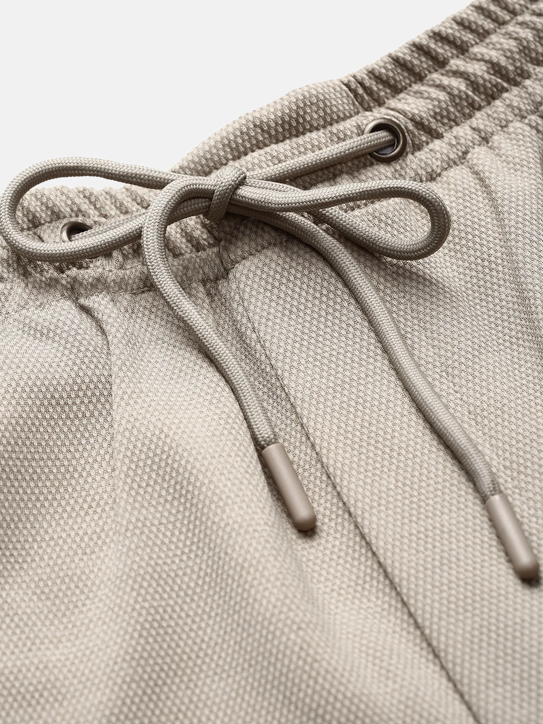 Men's Light Beige Relaxed Fit Solid Casual Jogger - Image 7