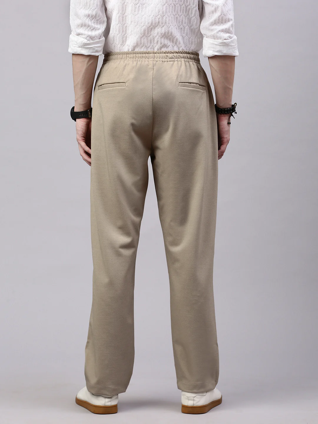 Men's Doeskin Relaxed Fit Solid Casual Jogger - Image 4