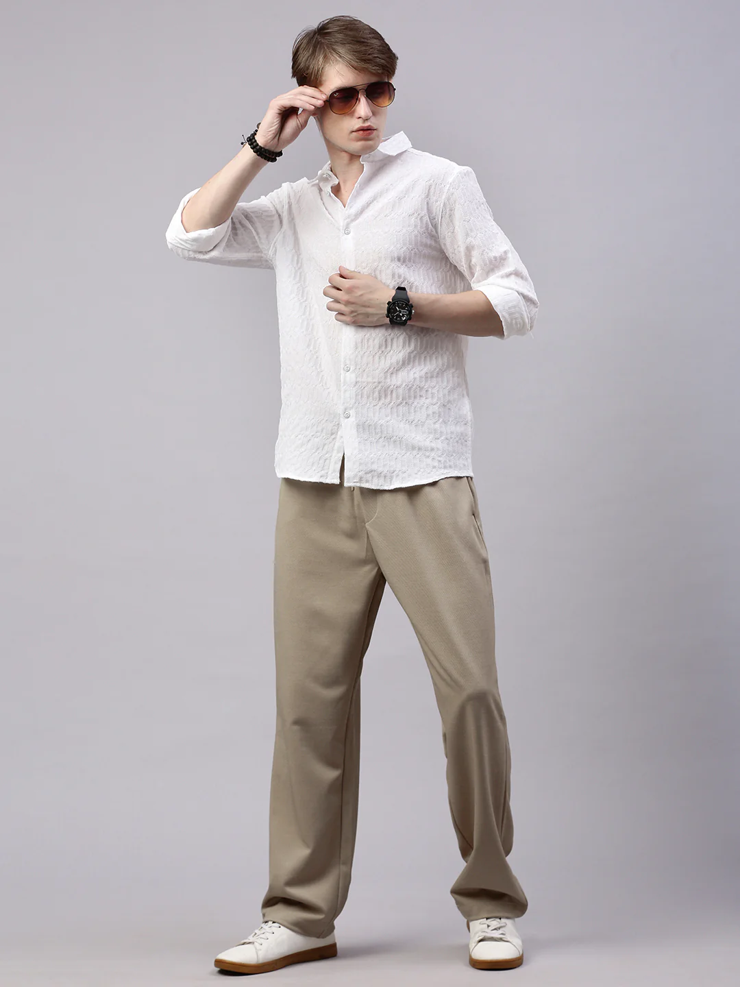 Men's Doeskin Relaxed Fit Solid Casual Jogger - Image 5