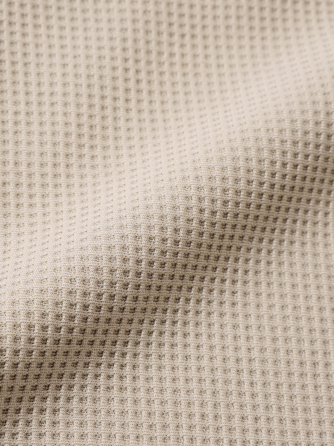 Men's Beige Boxy Fit Textured Utility Shirt - Image 6