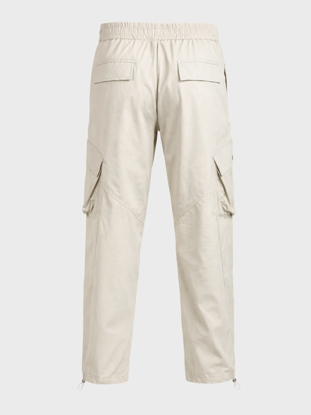 Men's Beige Loose Fit Solid Utility Cargo - Image 7