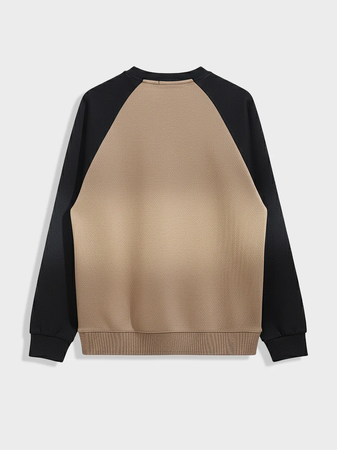 Men's Beige Relaxed Fit Embroided Casual Sweatshirt - Image 4