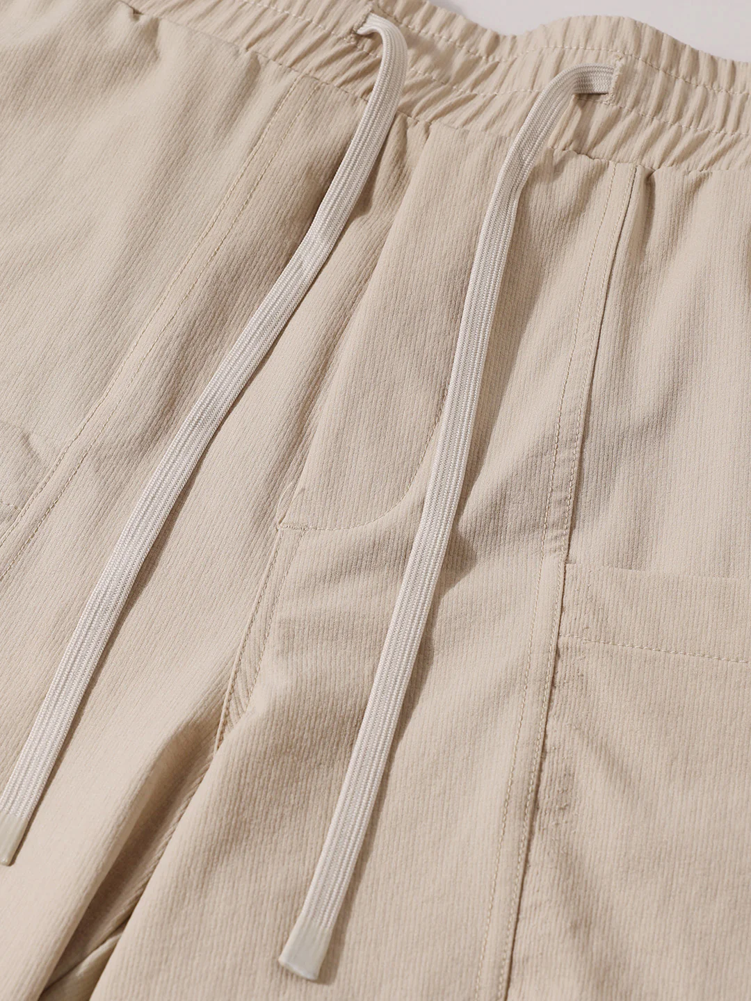 Men's Beige Relaxed Fit Solid Casual Coordinates - Image 6