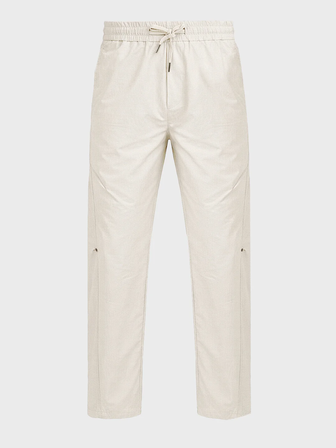 Men's Beige Relaxed Fit Solid Utility Joggers - Image 5