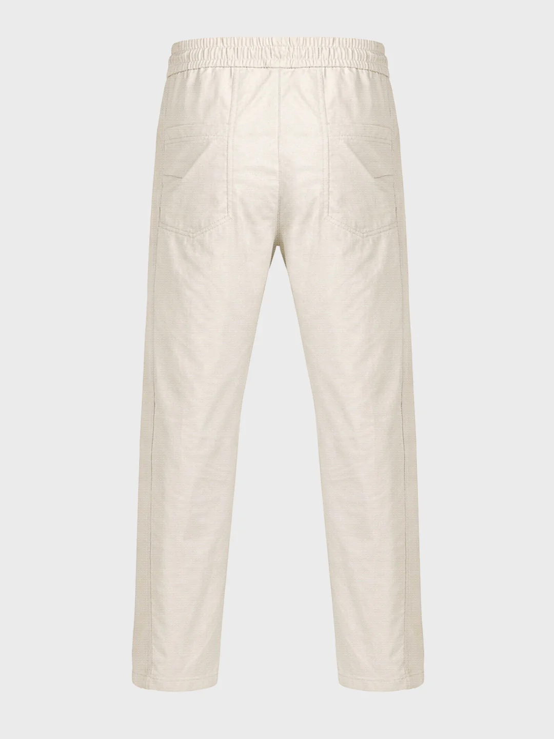 Men's Beige Relaxed Fit Solid Utility Joggers - Image 6