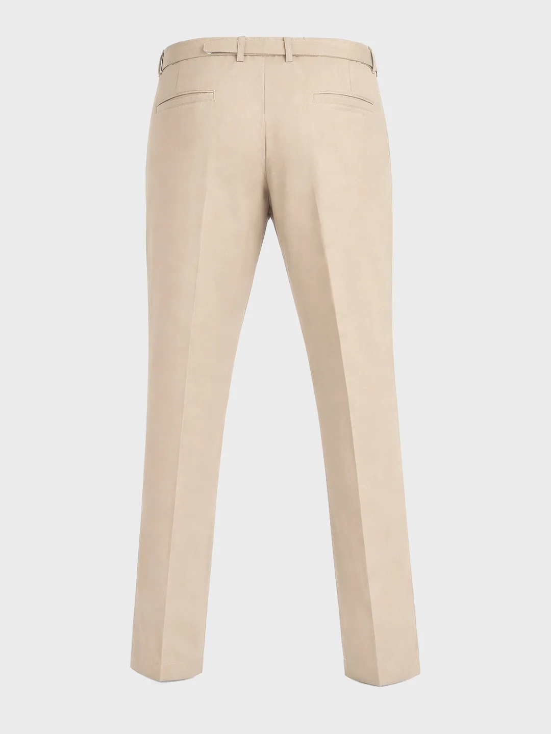Men's Beige Relaxed Fit Solid Utility Trousers - Image 6