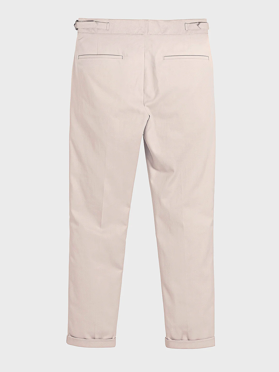 Men's Beige Relaxed Fit Utility Solid Trousers - Image 5