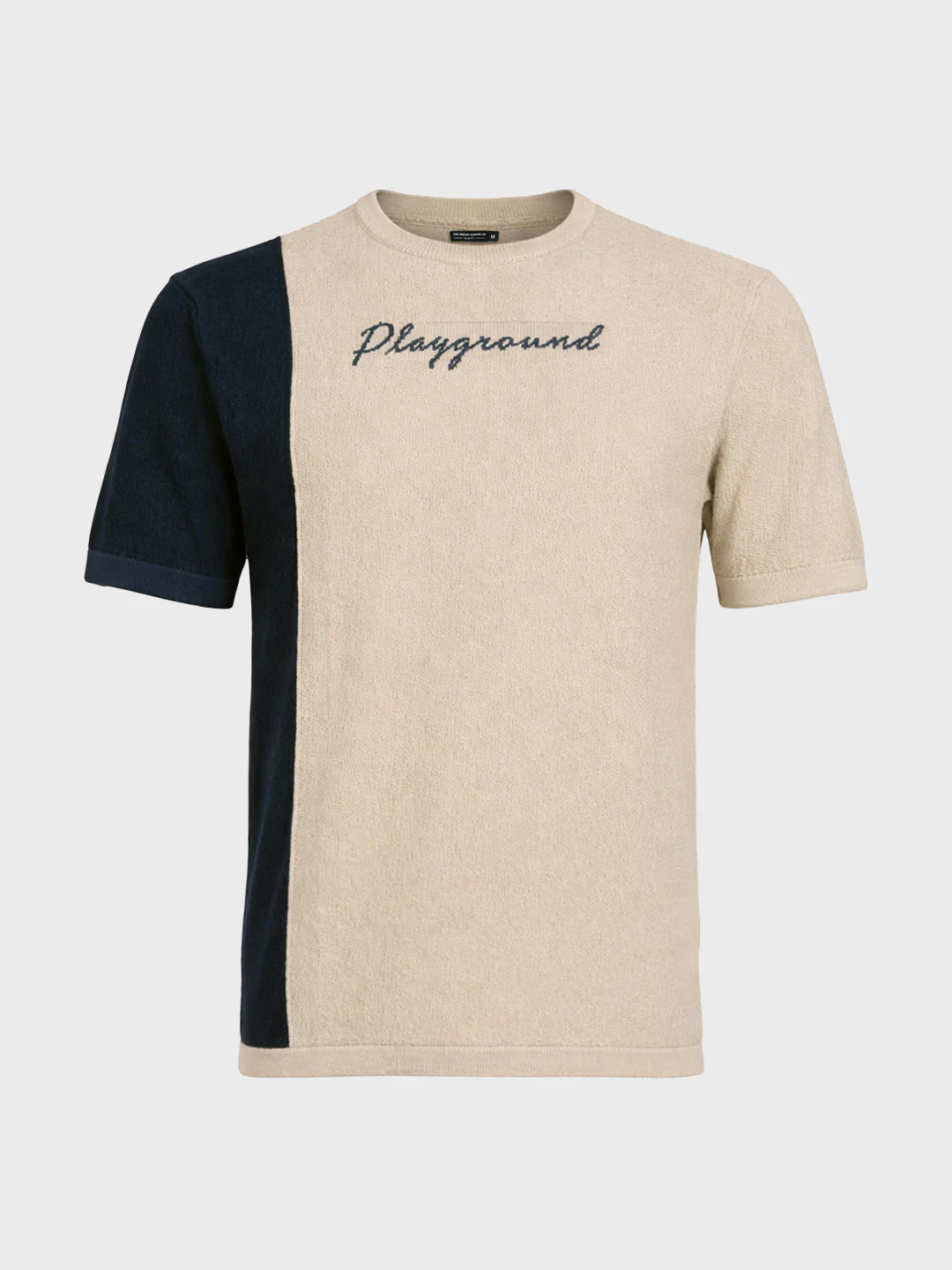 Men's Beige Slim Fit Solid Casual T-Shirt - Image 5