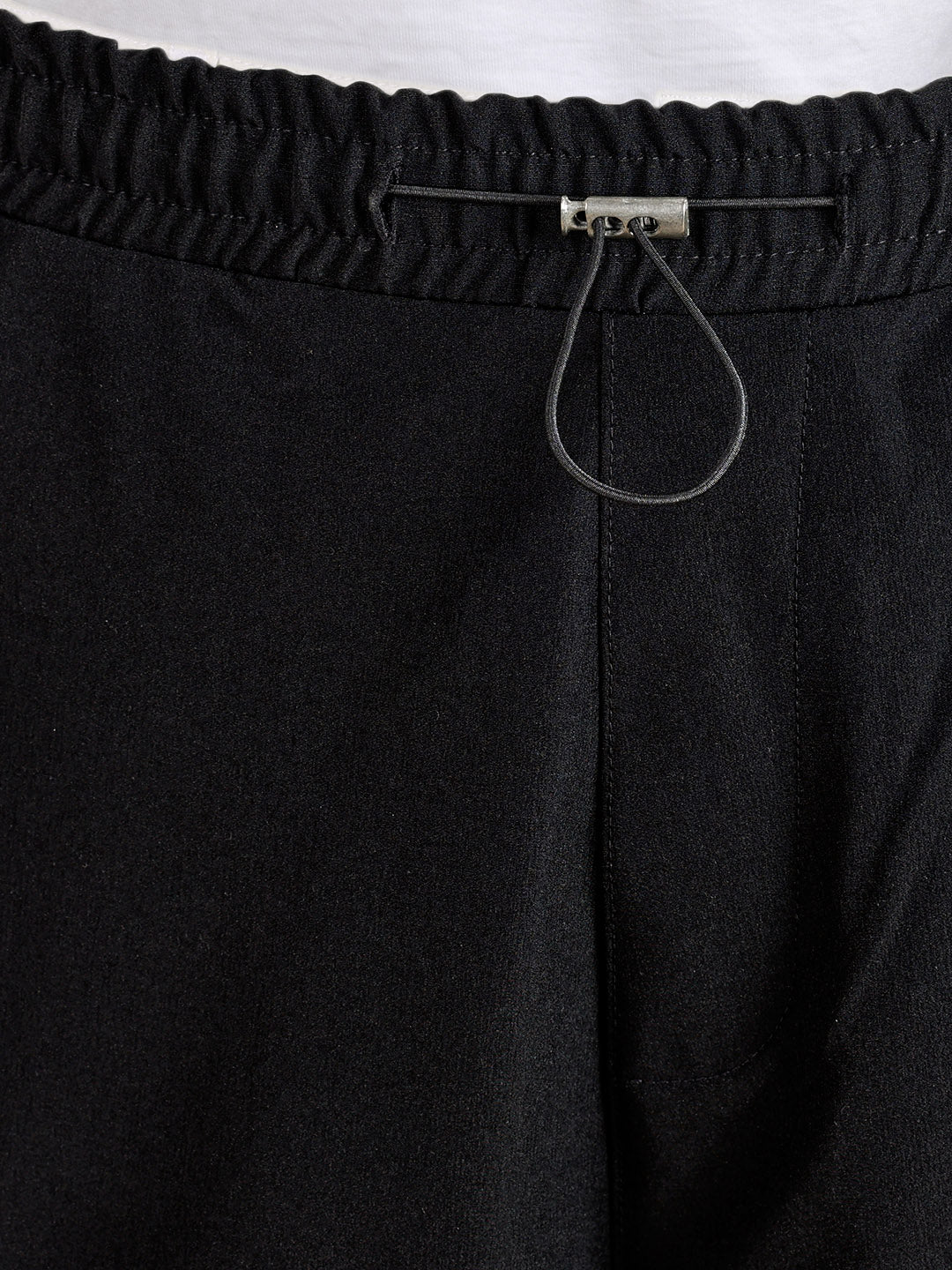 Men's Black Baggy  Fit Solid Utility Cargo - Image 8