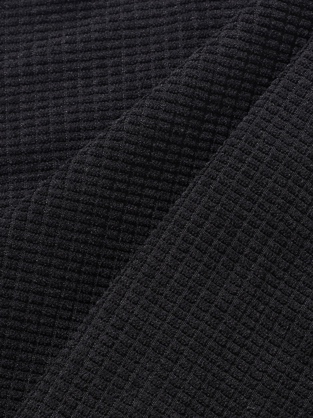 Men's Black Baggy Fit Textured Utility Cargo - Image 8