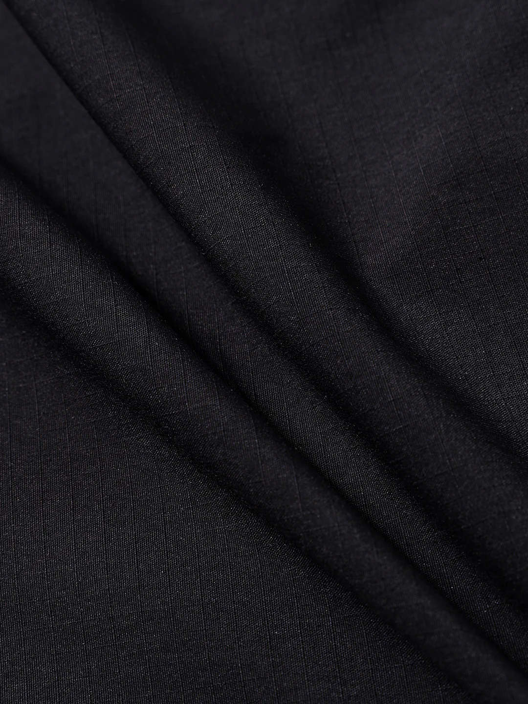 Men's Black Baggy Fit Textured Utility Cargo - Image 7