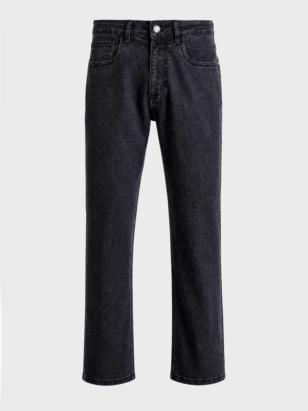 Men's Black Bootcut Fit Solid Casual Jeans - Image 7