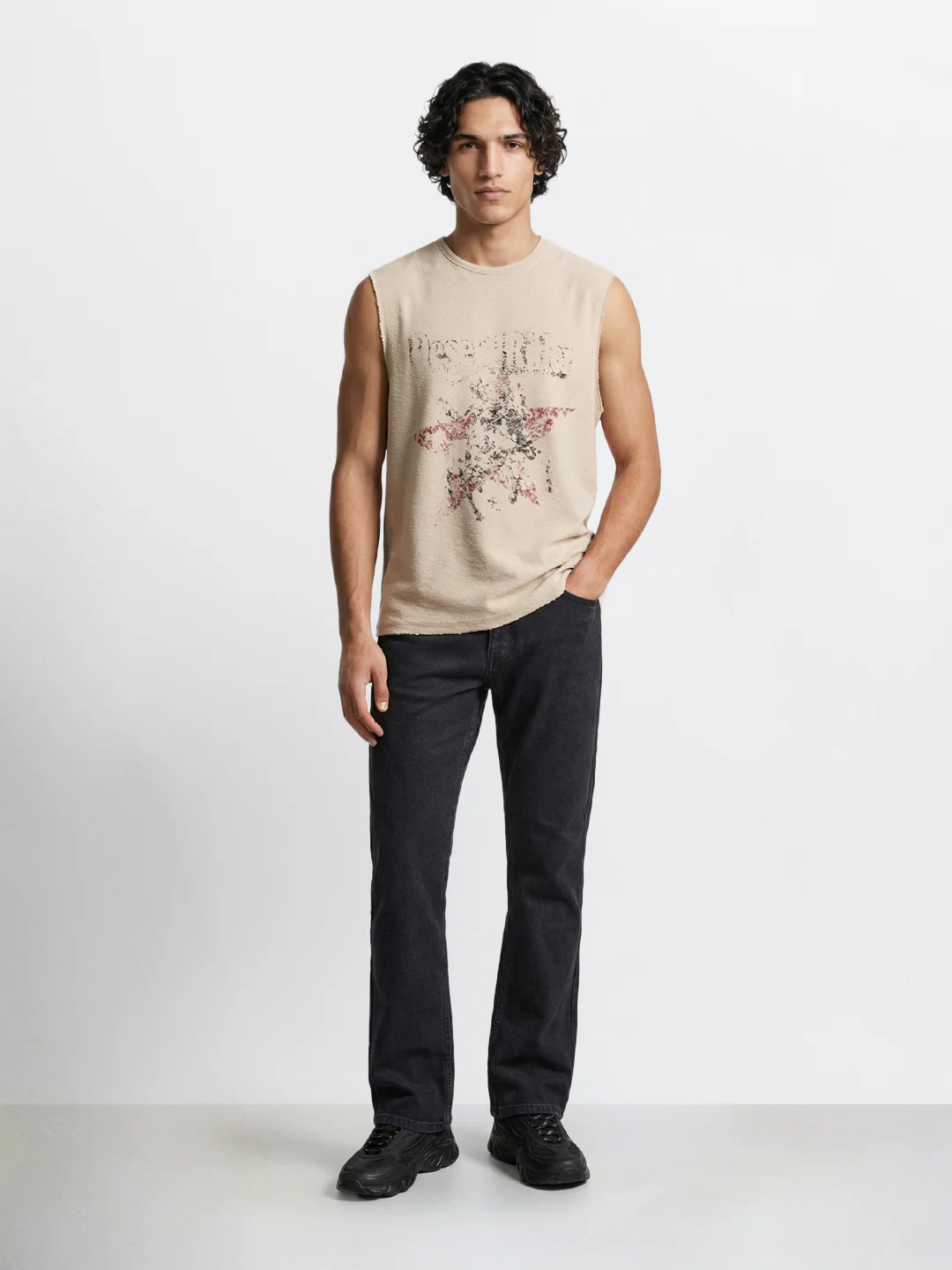 Men's Black Bootcut Fit Solid Casual Jeans - Image 5