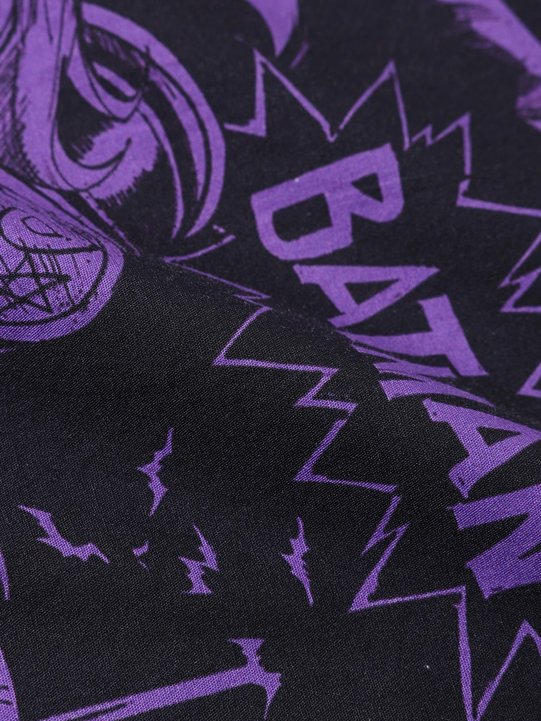 Men's Black Boxy Fit  Batman Character Shirt - Image 6