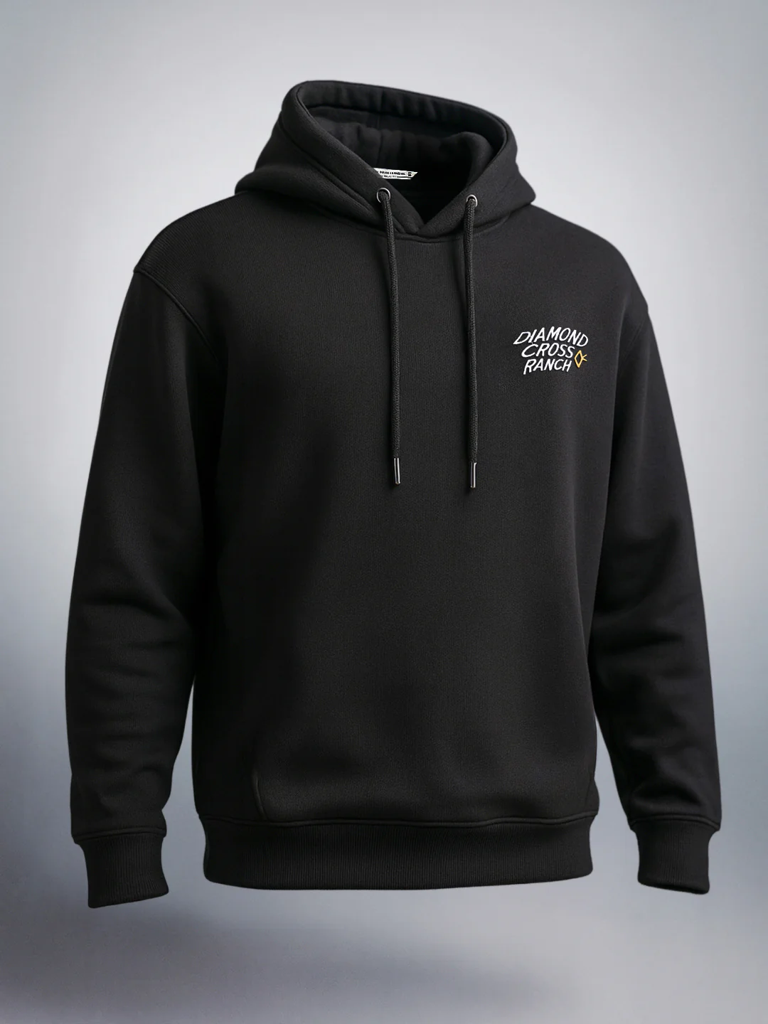Men's Black Boxy Fit Graphic Printed Casual Sweatshirt - Image 3