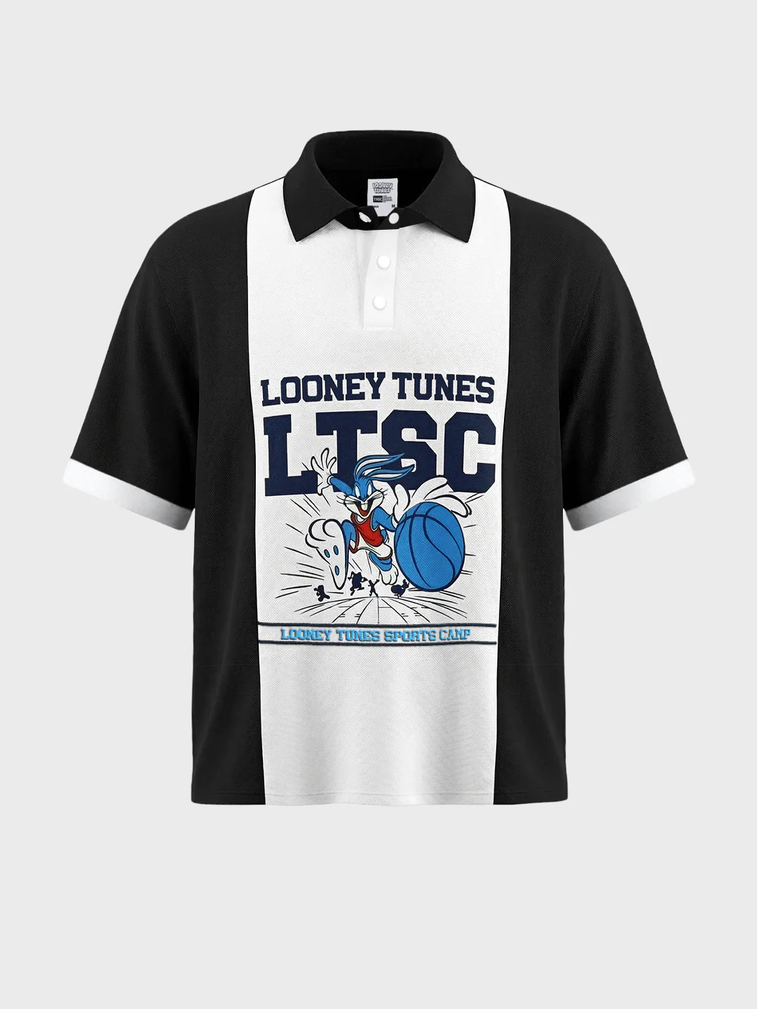 Men's Black Boxy Fit Loony Tune character T-Shirt - Image 5