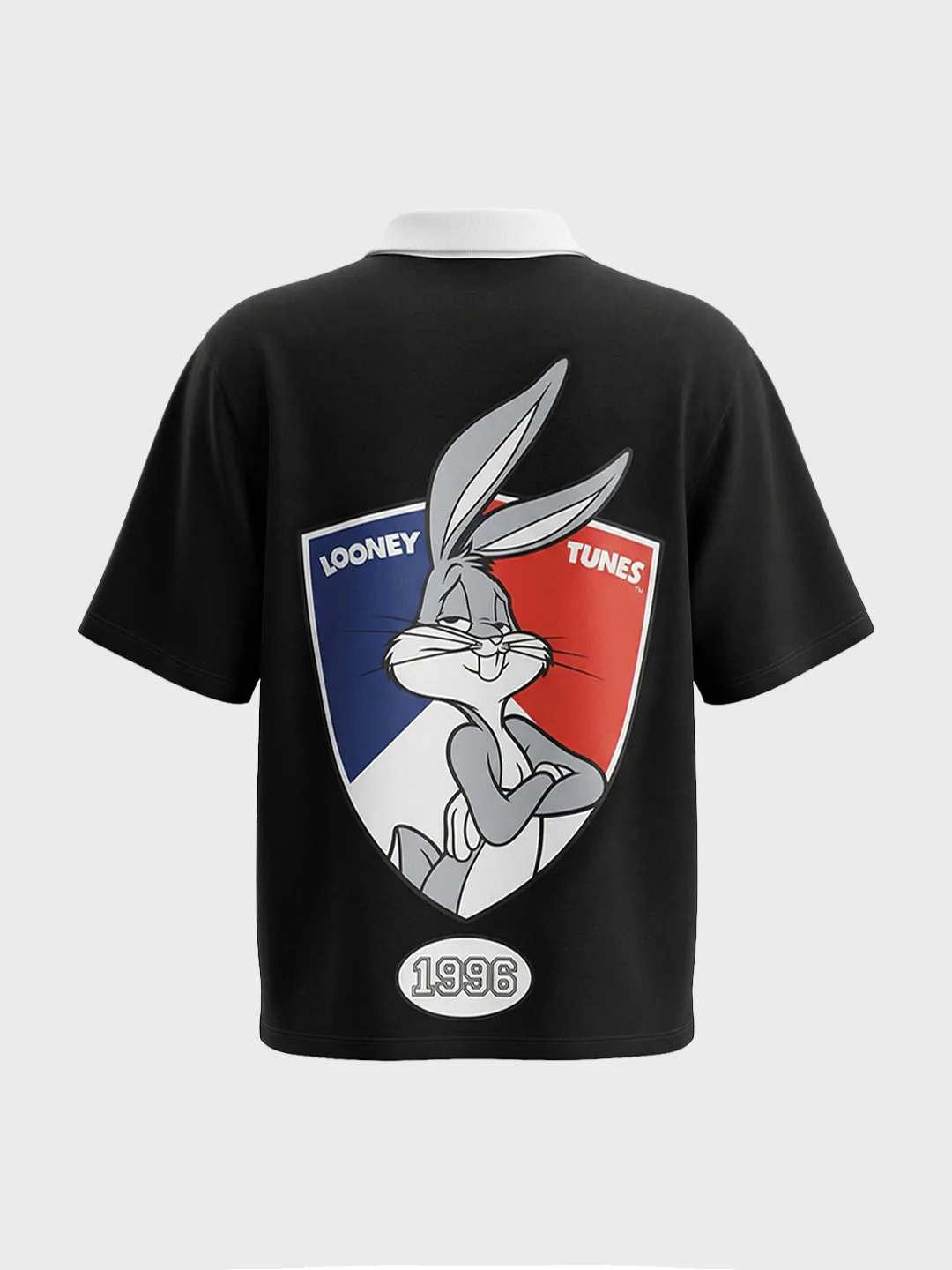 Men's Black Boxy Fit Loony Tune character T-Shirt - Image 6