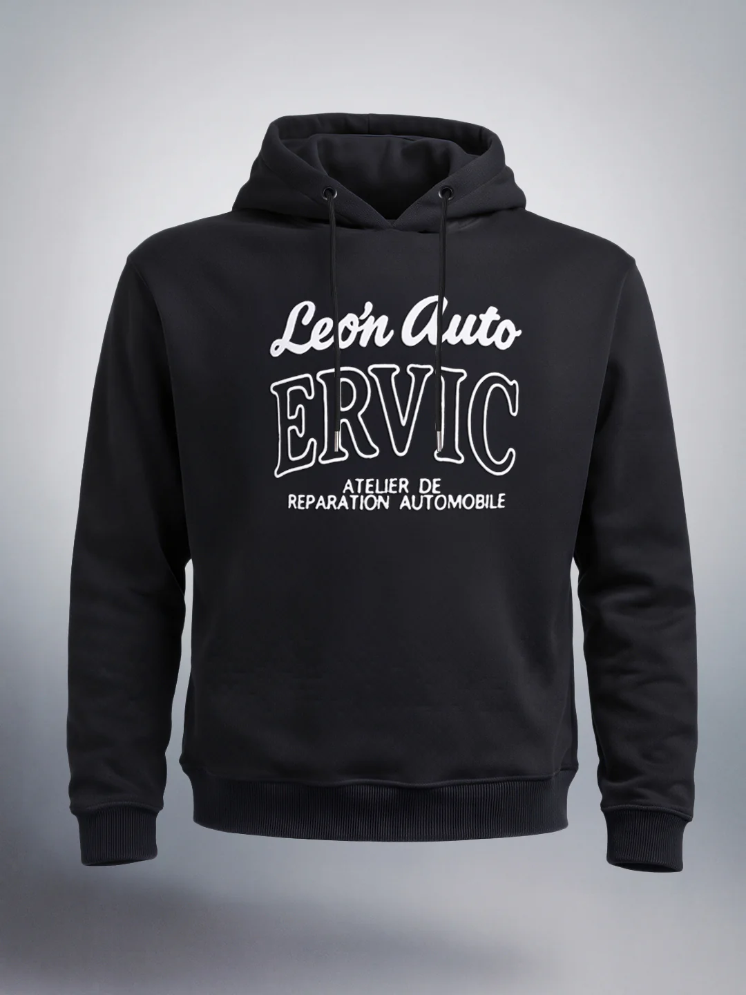 Men's Black Boxy Fit Printed Casual Sweatshirt - Image 3