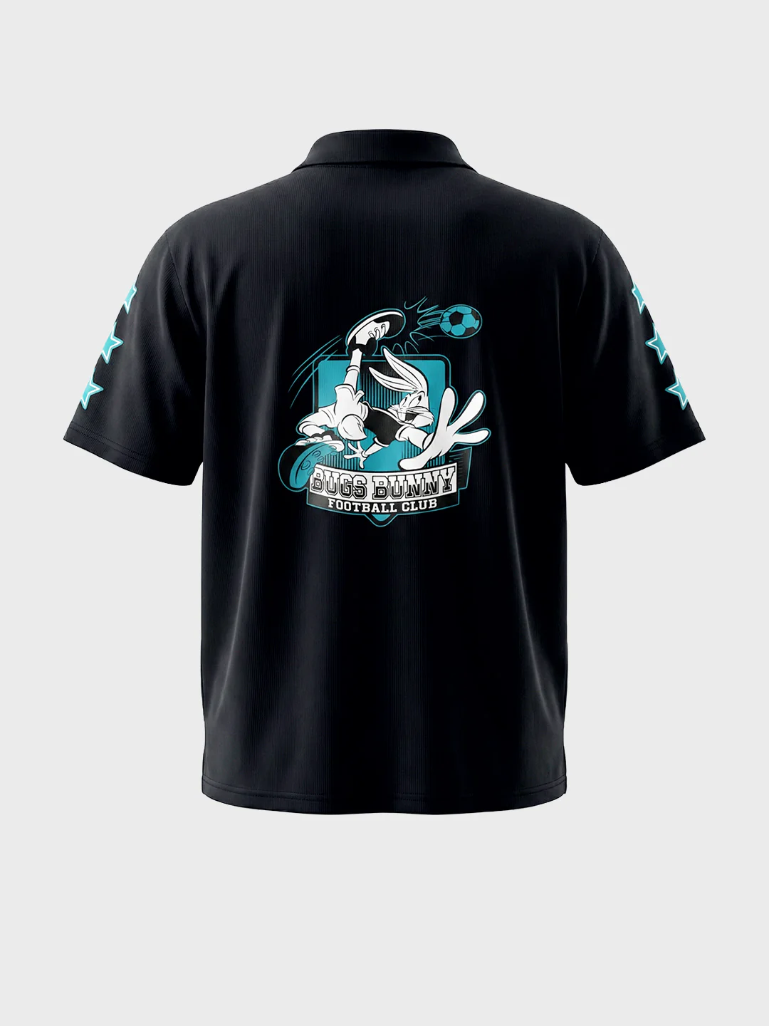 Men's Black Boxy Fit Printed Casual T-Shirt - Image 6