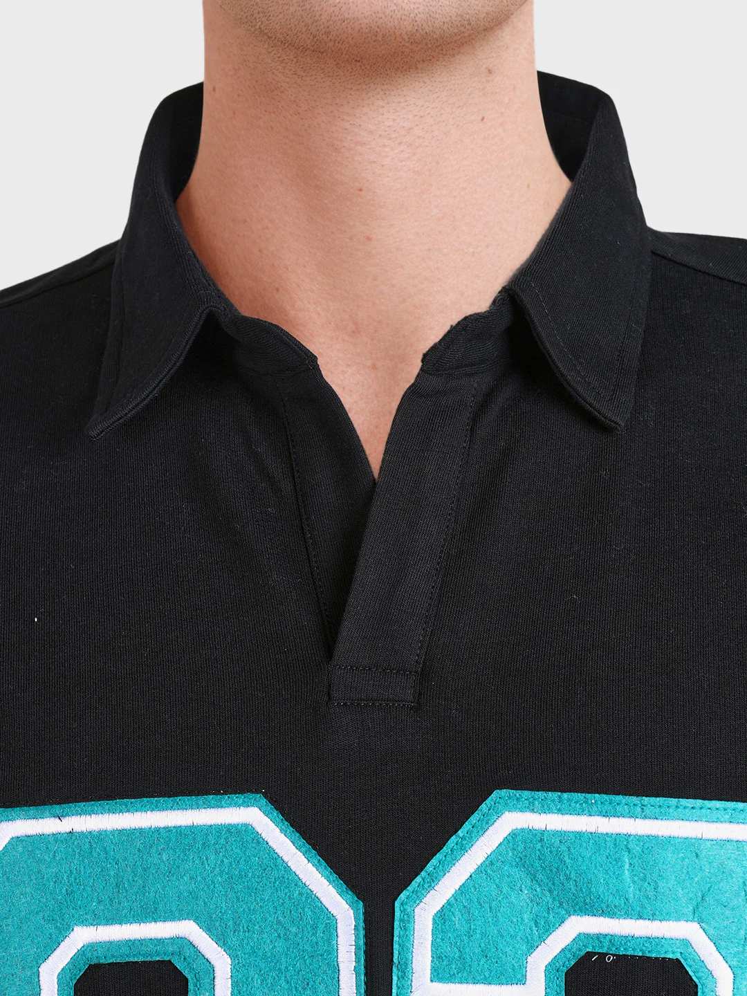 Men's Black Boxy Fit Printed Casual T-Shirt - Image 7