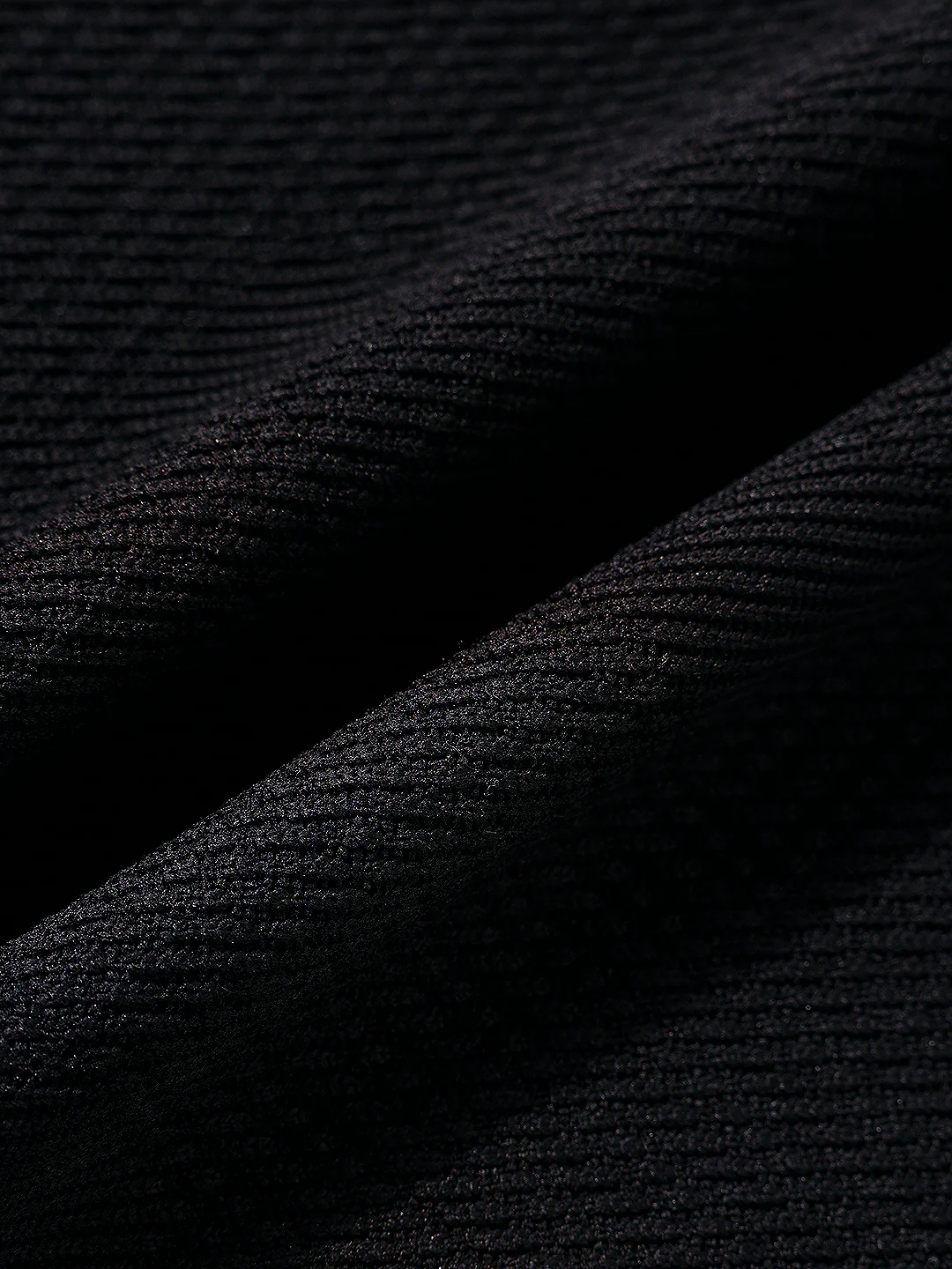 Men's Black Boxy Fit Textured Casual T-Shirt - Image 7