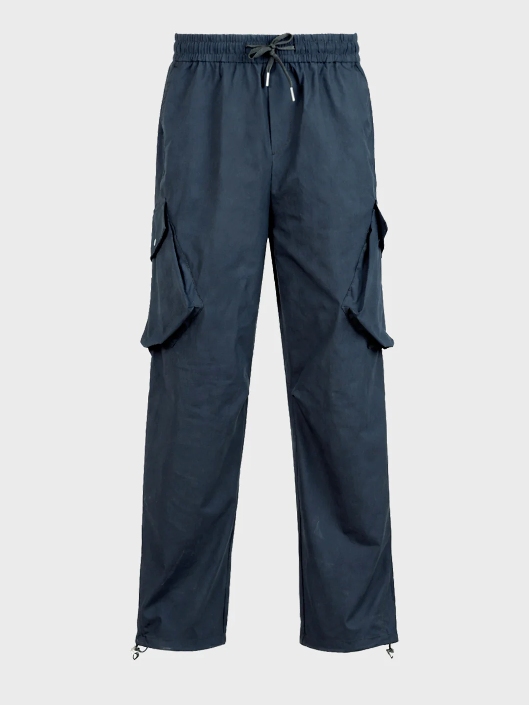 Men's Black Loose Fit Solid Utility Cargo - Image 6