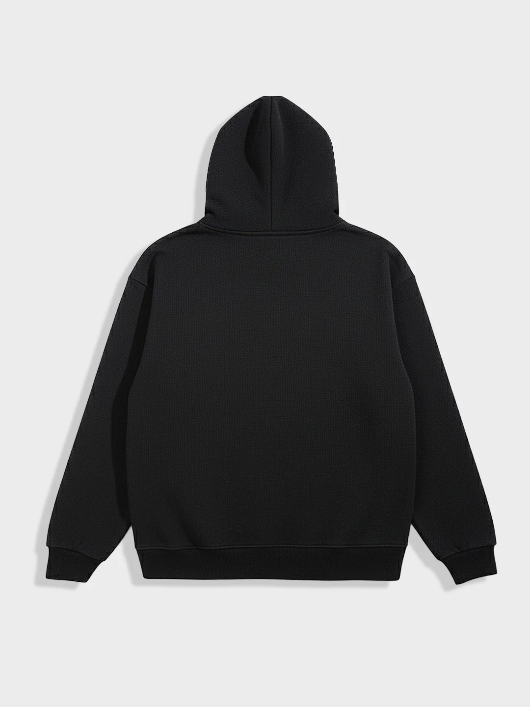 Men's Black Oversized Fit Embroided Casual Sweatshirt - Image 4