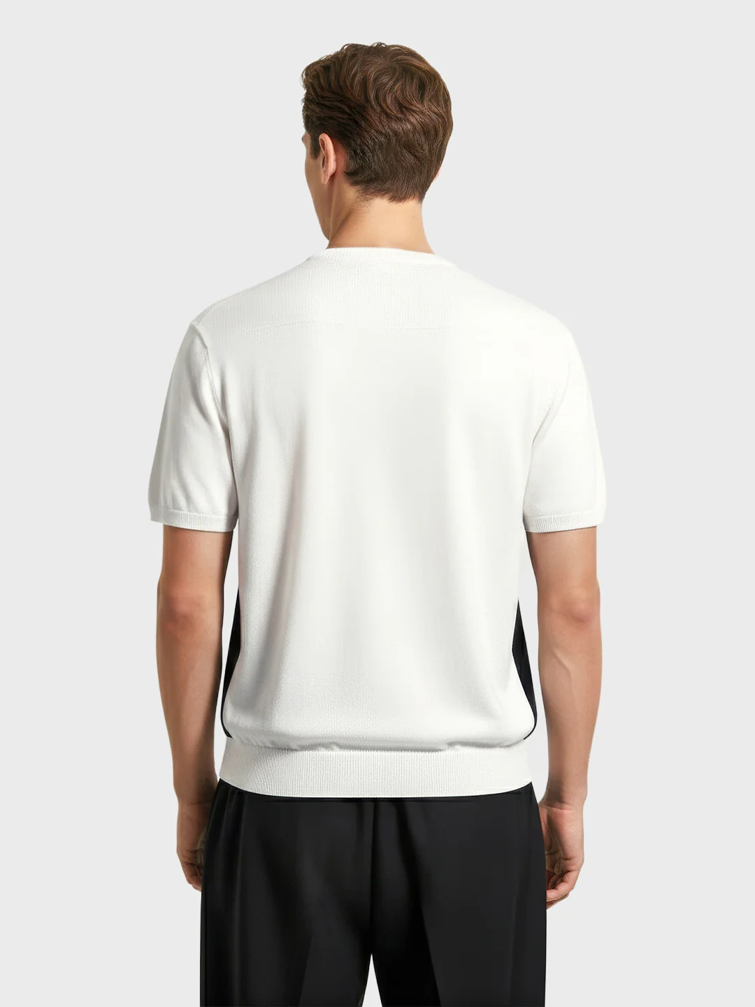 Men's Black Oversized Fit Graphic Printed Casual T-Shirt - Image 3