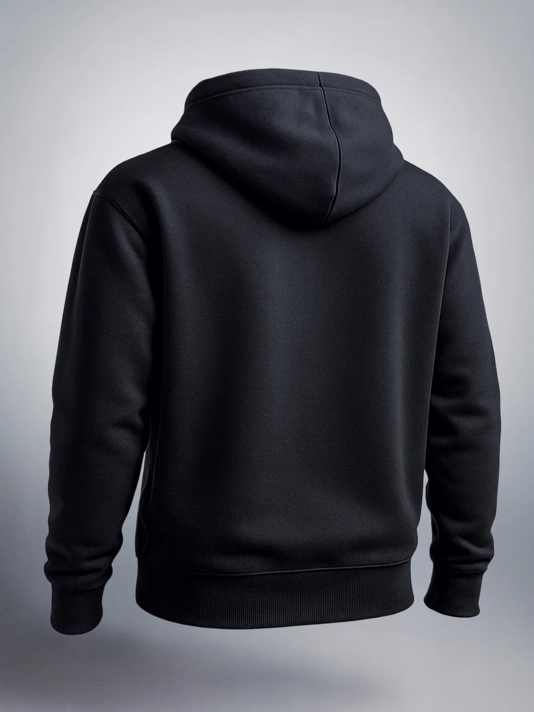 Men's Black Oversized Fit Printed Street Sweatshirt - Image 4