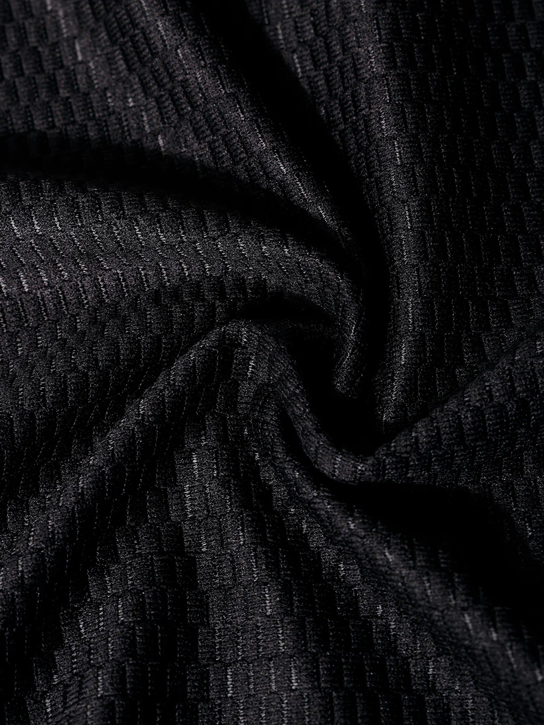 Men's Black Oversized Fit Resort Wear Textured Shirt - Image 7