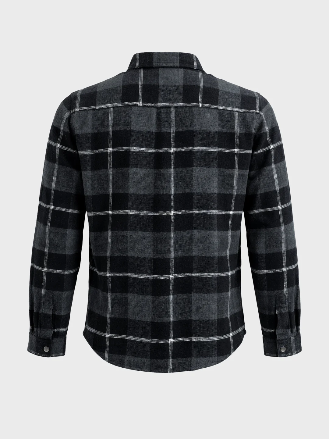 Men's Black Regular Fit Checked Casual Shirt - Image 7
