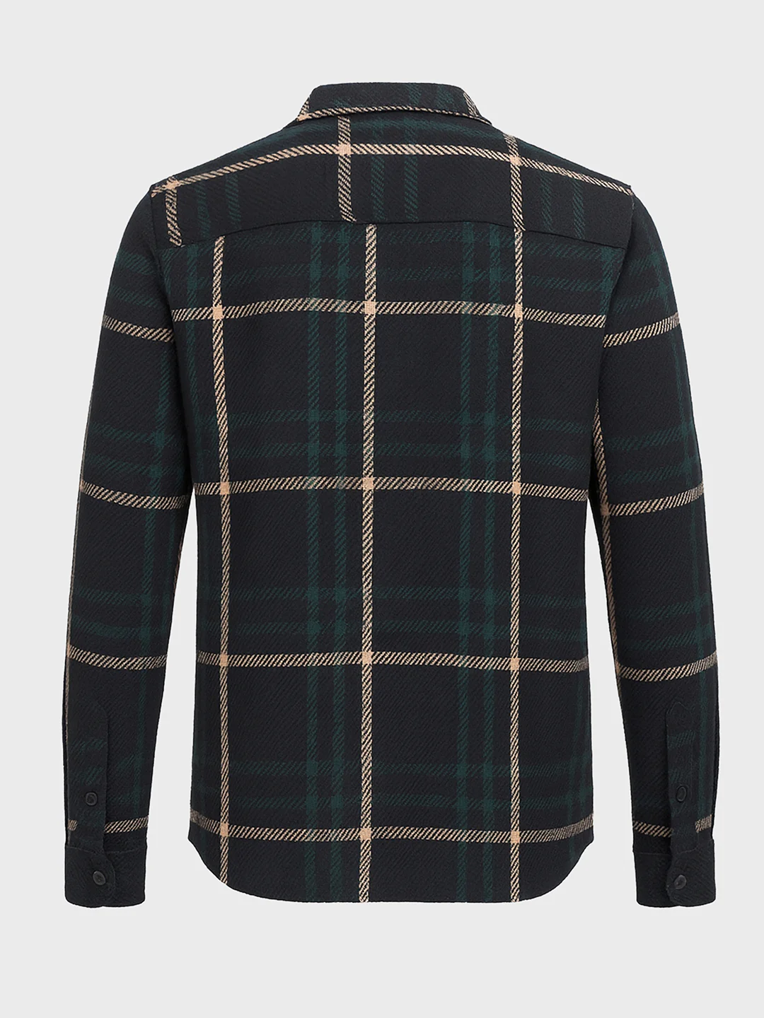 Men's Black Regular Fit Checked Casual Shirt - Image 5