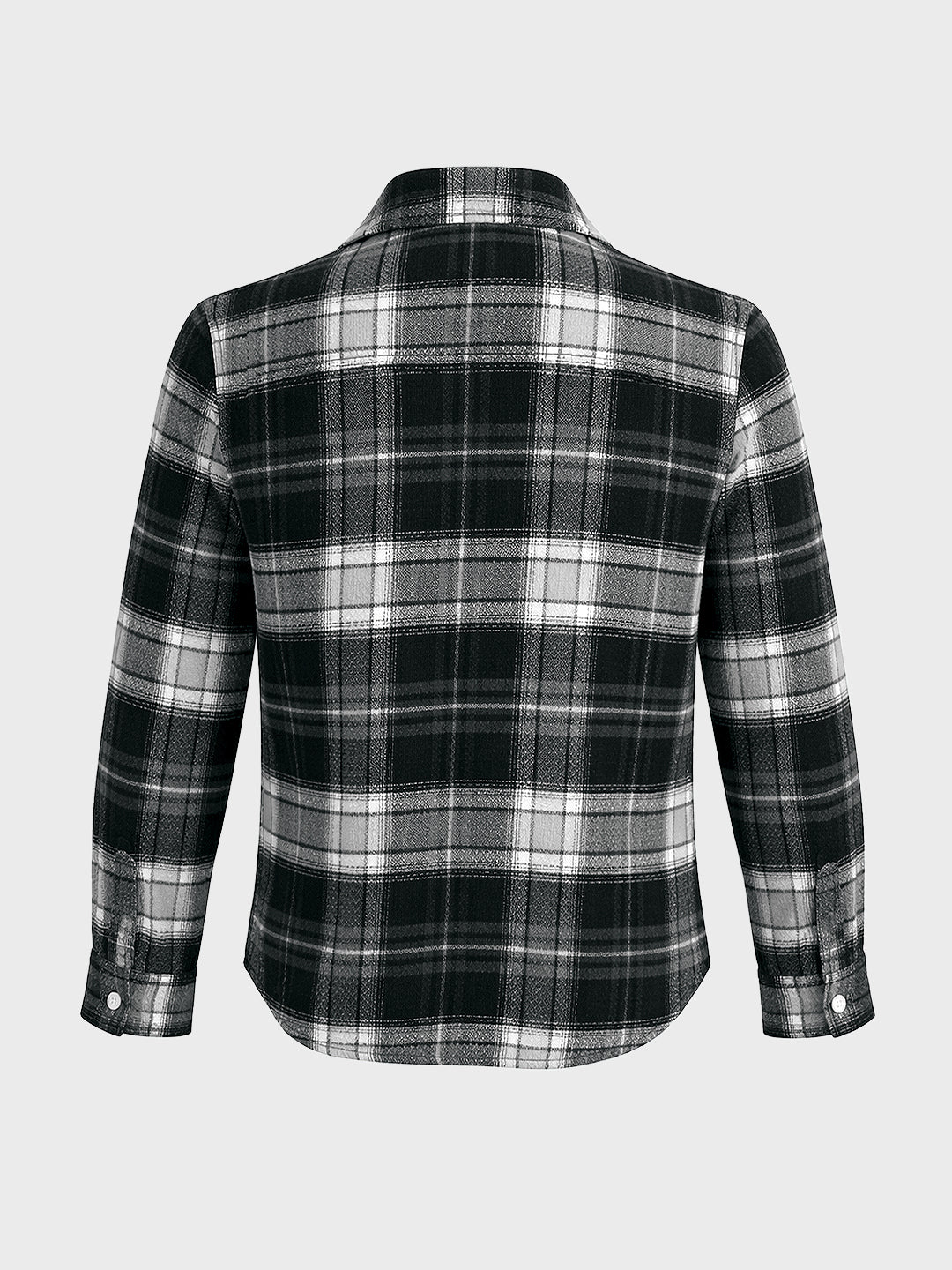 Men's Black Regular Fit Checkered Casual Shirt - Image 6